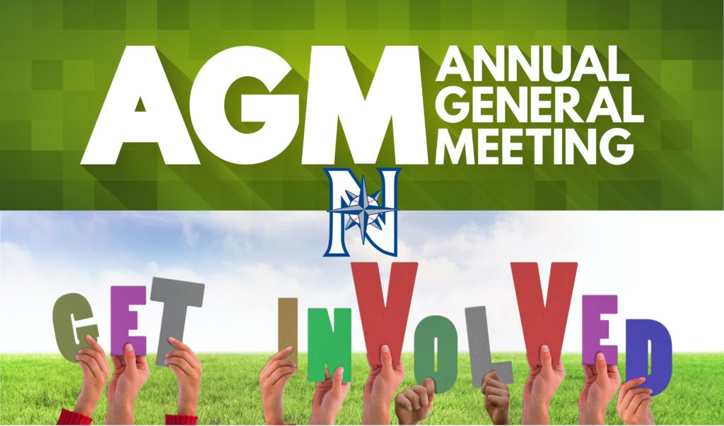 NWLL Annual General Meeting Hands hold up letters that spell Get Involved